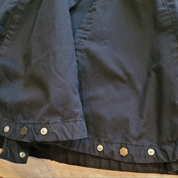 LAL Live A Little Midi Skirt Size Large Black Cargo Flare Studded Whimsigoth - Picture 6 of 9